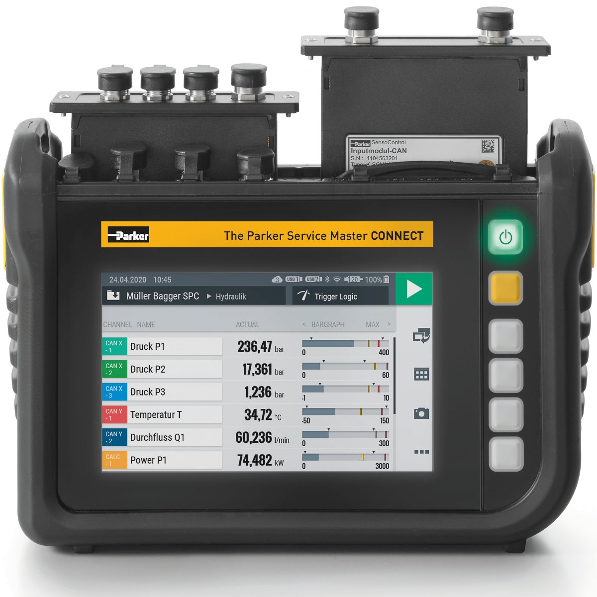 Measuring device The Parker Service Master CONNECT